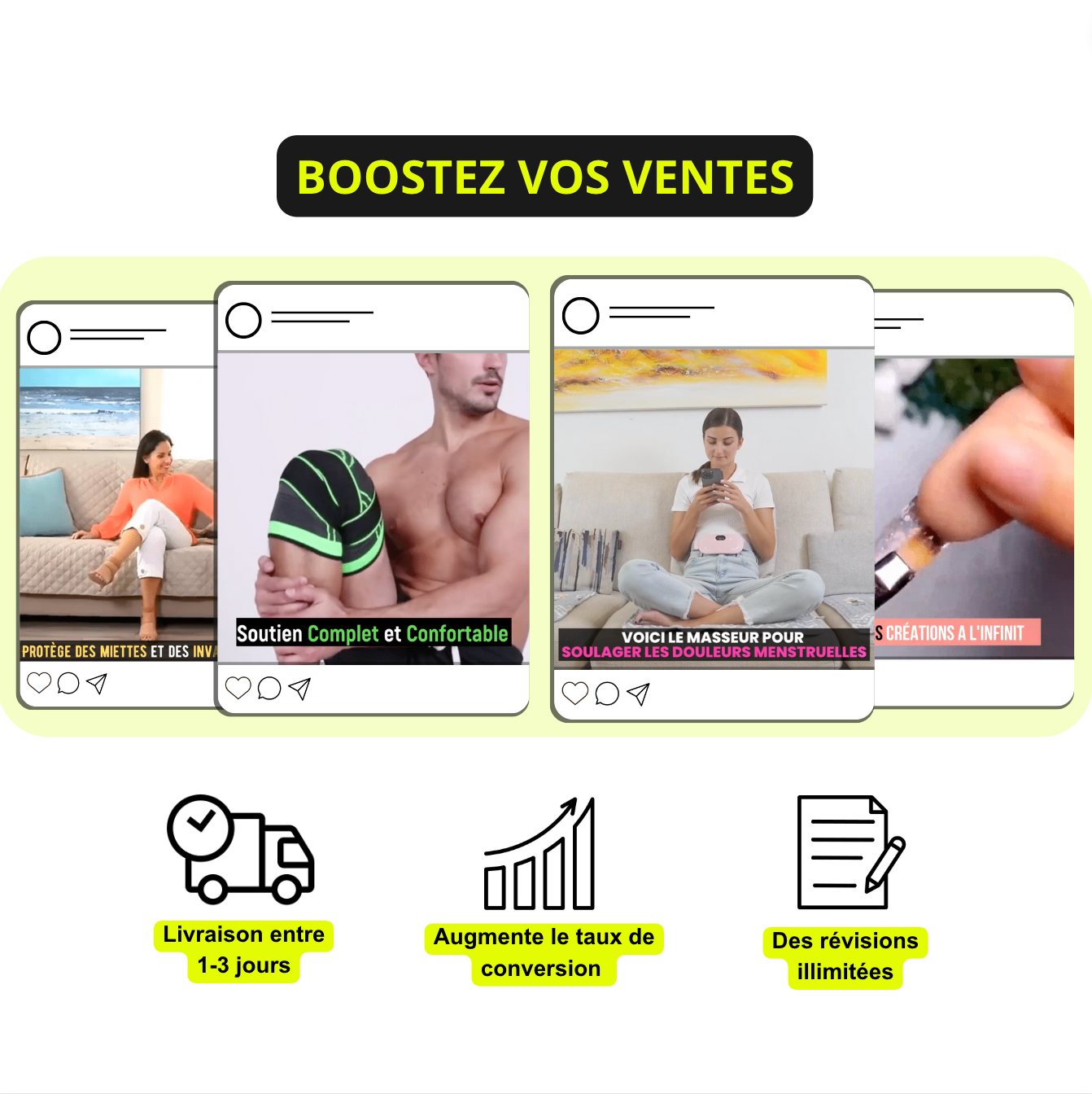 Pack vidéo publicitaire (2 Variantes pour 1 produit)